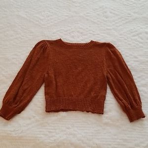 Zara brown crop sweeter